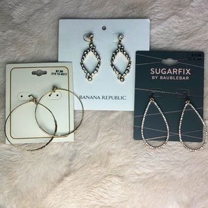 Gold statement earrings